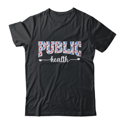 Public Health For Women Nurse Floral Nursing Women Graphic Shirt & Tank Top | teecentury