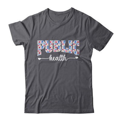 Public Health For Women Nurse Floral Nursing Women Graphic Shirt & Tank Top | teecentury