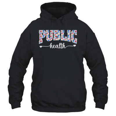 Public Health For Women Nurse Floral Nursing Women Graphic Shirt & Tank Top | teecentury