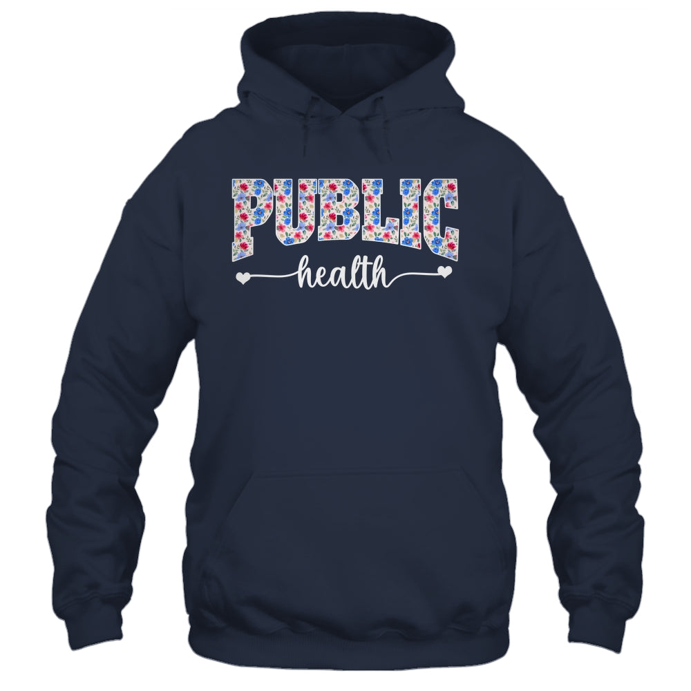Public Health For Women Nurse Floral Nursing Women Graphic Shirt & Tank Top | teecentury