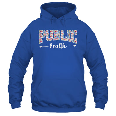 Public Health For Women Nurse Floral Nursing Women Graphic Shirt & Tank Top | teecentury