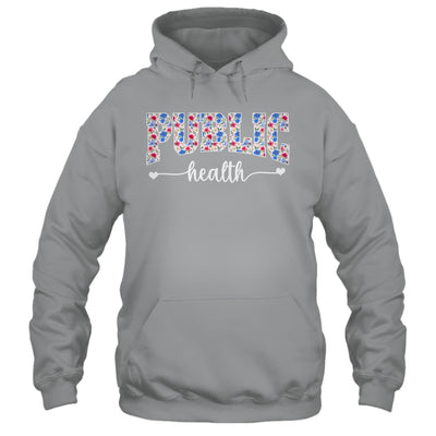 Public Health For Women Nurse Floral Nursing Women Graphic Shirt & Tank Top | teecentury