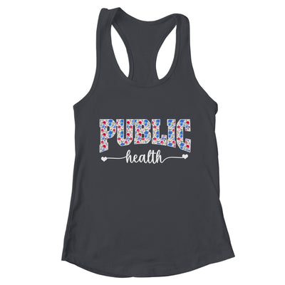 Public Health For Women Nurse Floral Nursing Women Graphic Shirt & Tank Top | teecentury