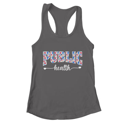 Public Health For Women Nurse Floral Nursing Women Graphic Shirt & Tank Top | teecentury