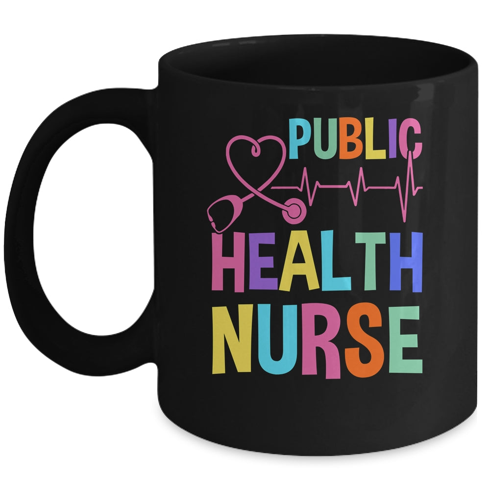 Public Health Nurse Heart For Nurse Job Design For Women Mug | teecentury