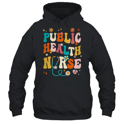 Public Health Nurse Heart For Nurse Job Groovy For Women Shirt & Tank Top | teecentury