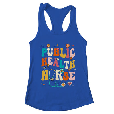 Public Health Nurse Heart For Nurse Job Groovy For Women Shirt & Tank Top | teecentury