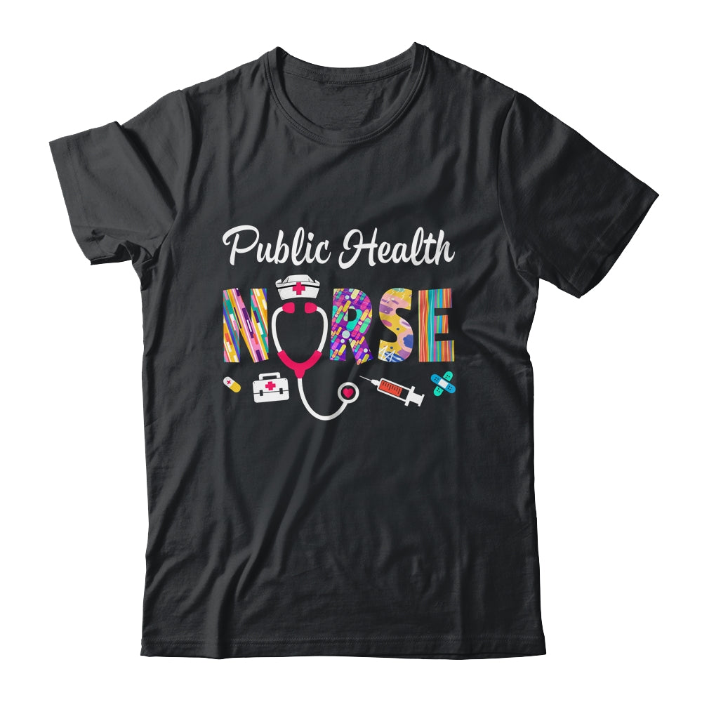 Public Health Nurse Stethoscope Nursing Design For Men Women Shirt & Tank Top | teecentury