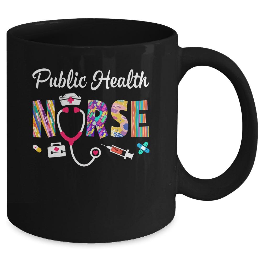 Public Health Nurse Stethoscope Nursing Design For Men Women Mug | teecentury