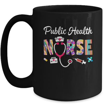 Public Health Nurse Stethoscope Nursing Design For Men Women Mug | teecentury