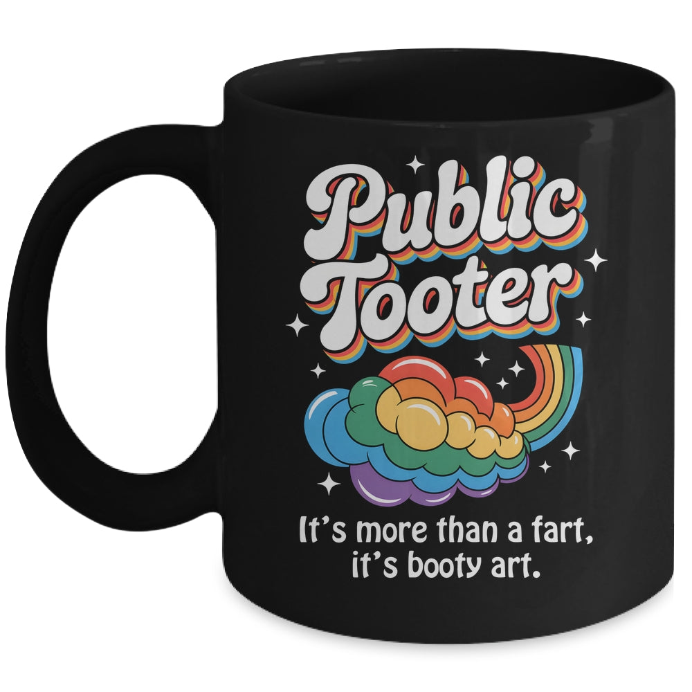 Public Tooter Embarrassing Funny Inappropriate Humor Meme Mug | teecentury