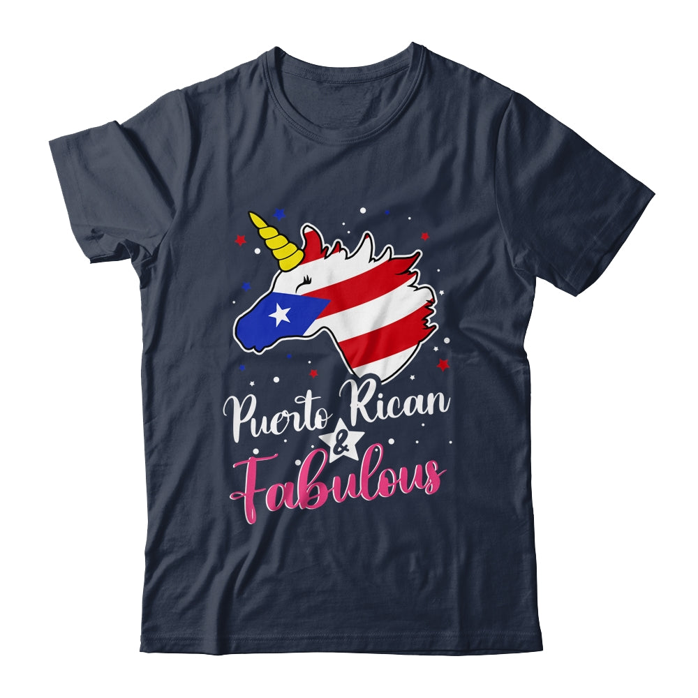 Puerto Rican And Fabulous Unicorn Puerto Rico Flag Girls Shirt & Tank Top | teecentury