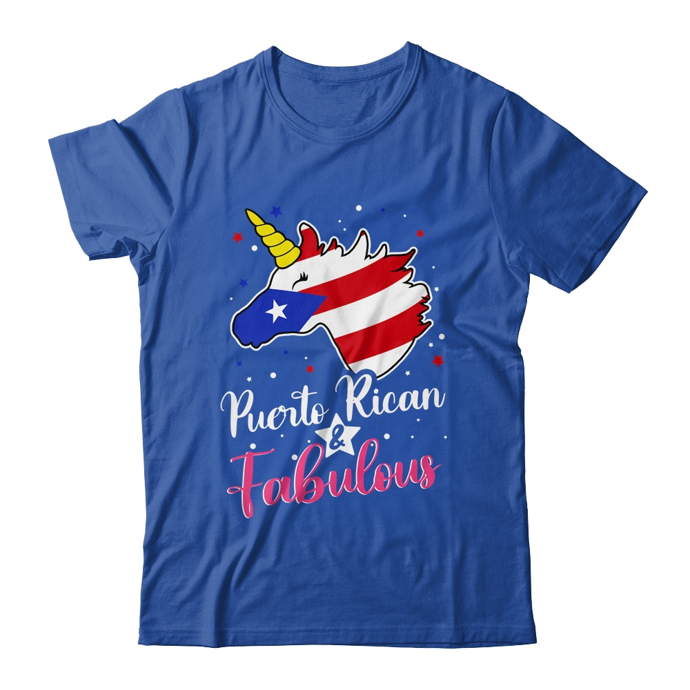 Puerto Rican And Fabulous Unicorn Puerto Rico Flag Girls Shirt & Tank Top | teecentury