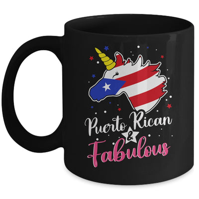 Puerto Rican And Fabulous Unicorn Puerto Rico Flag Girls Mug | teecentury