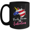 Puerto Rican And Fabulous Unicorn Puerto Rico Flag Girls Mug | teecentury