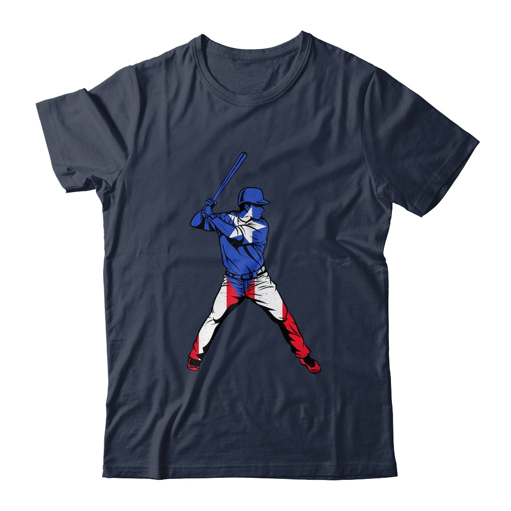 Puerto Rican Baseball Player Puerto Rico Flag Baseball Fans Shirt & Hoodie | teecentury
