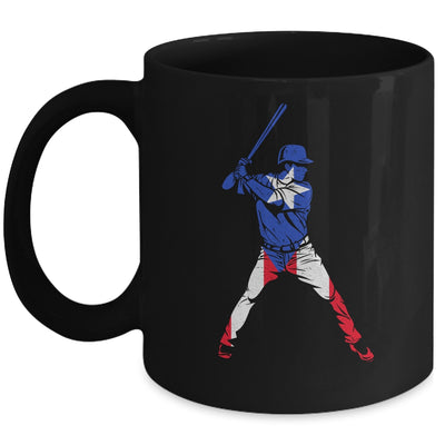 Puerto Rican Baseball Player Puerto Rico Flag Baseball Fans Mug | teecentury