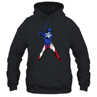 Puerto Rican Baseball Player Puerto Rico Flag Baseball Fans Shirt & Hoodie | teecentury