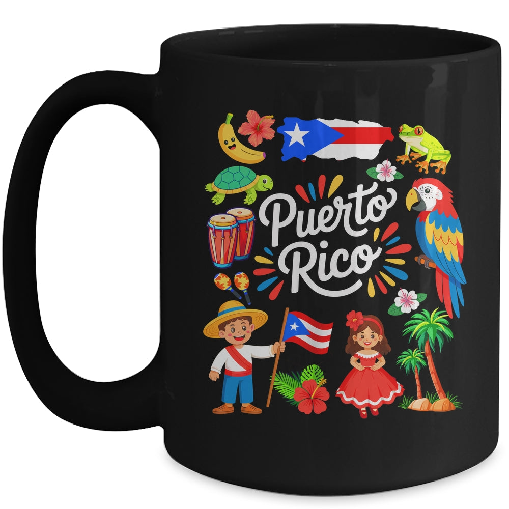 Puerto Rican Culture Outfit Idea Puerto Rico Flag Traveling Mug | teecentury