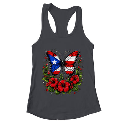 Puerto Rican Day Puerto Rico Butterfly Flag Women And Girl Shirt & Tank Top | teecentury
