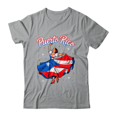 Puerto Rican Girl Women Boricua Flag Puerto Rico Flag Shirt & Tank Top | teecentury