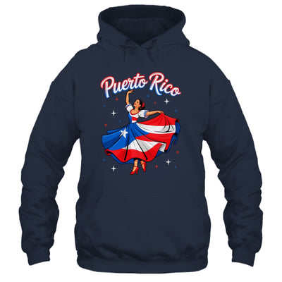 Puerto Rican Girl Women Boricua Flag Puerto Rico Flag Shirt & Tank Top | teecentury