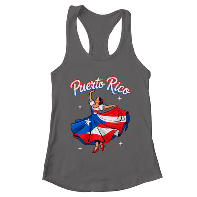 Puerto Rican Girl Women Boricua Flag Puerto Rico Flag Shirt & Tank Top | teecentury