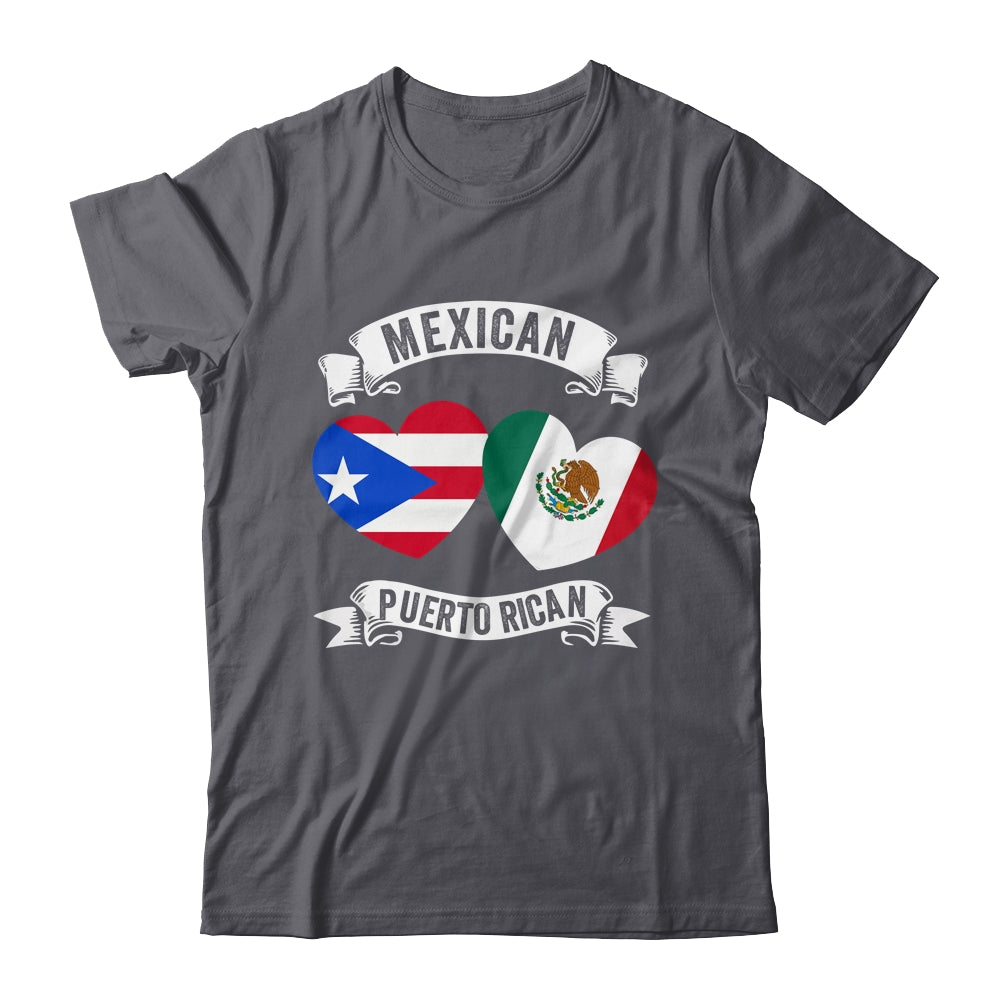 Puerto Rican Mexican Flag Mexirican Half Puerto Rico Mexico Shirt & Tank Top | teecentury
