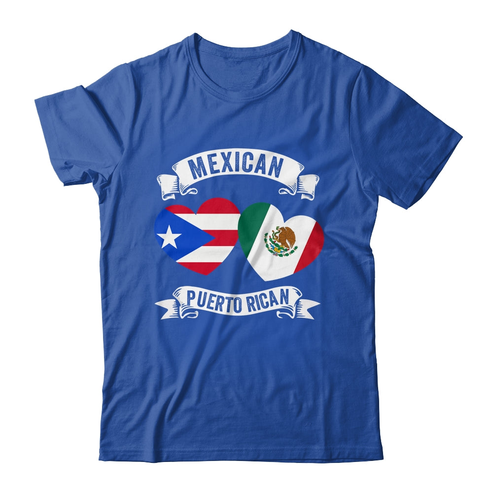 Puerto Rican Mexican Flag Mexirican Half Puerto Rico Mexico Shirt & Tank Top | teecentury