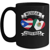 Puerto Rican Mexican Flag Mexirican Half Puerto Rico Mexico Mug | teecentury