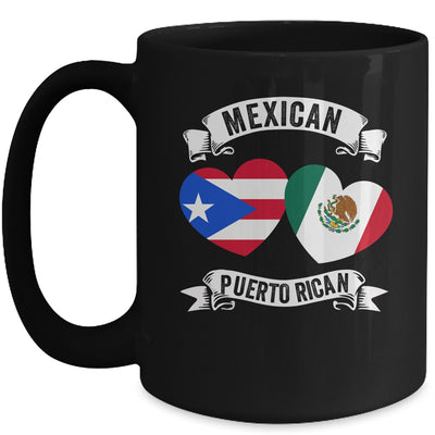 Puerto Rican Mexican Flag Mexirican Half Puerto Rico Mexico Mug | teecentury