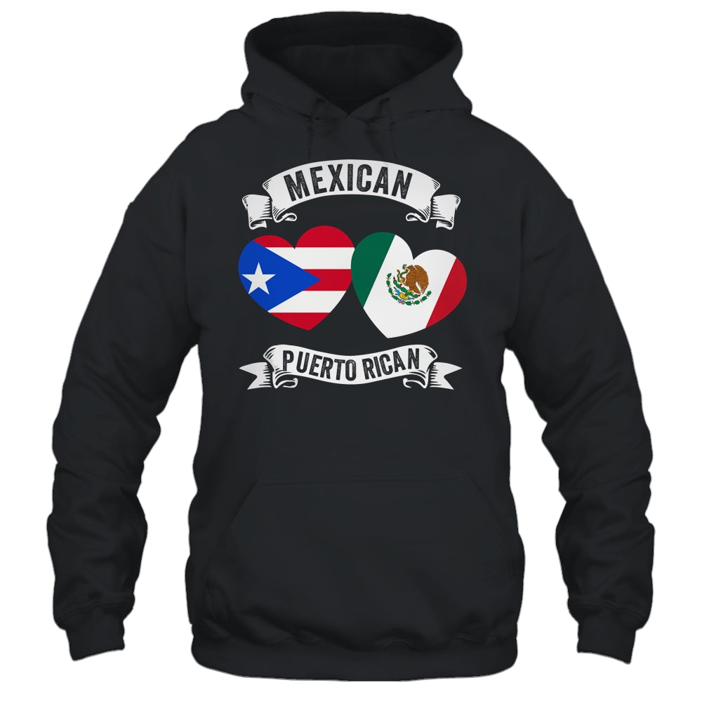 Puerto Rican Mexican Flag Mexirican Half Puerto Rico Mexico Shirt & Tank Top | teecentury
