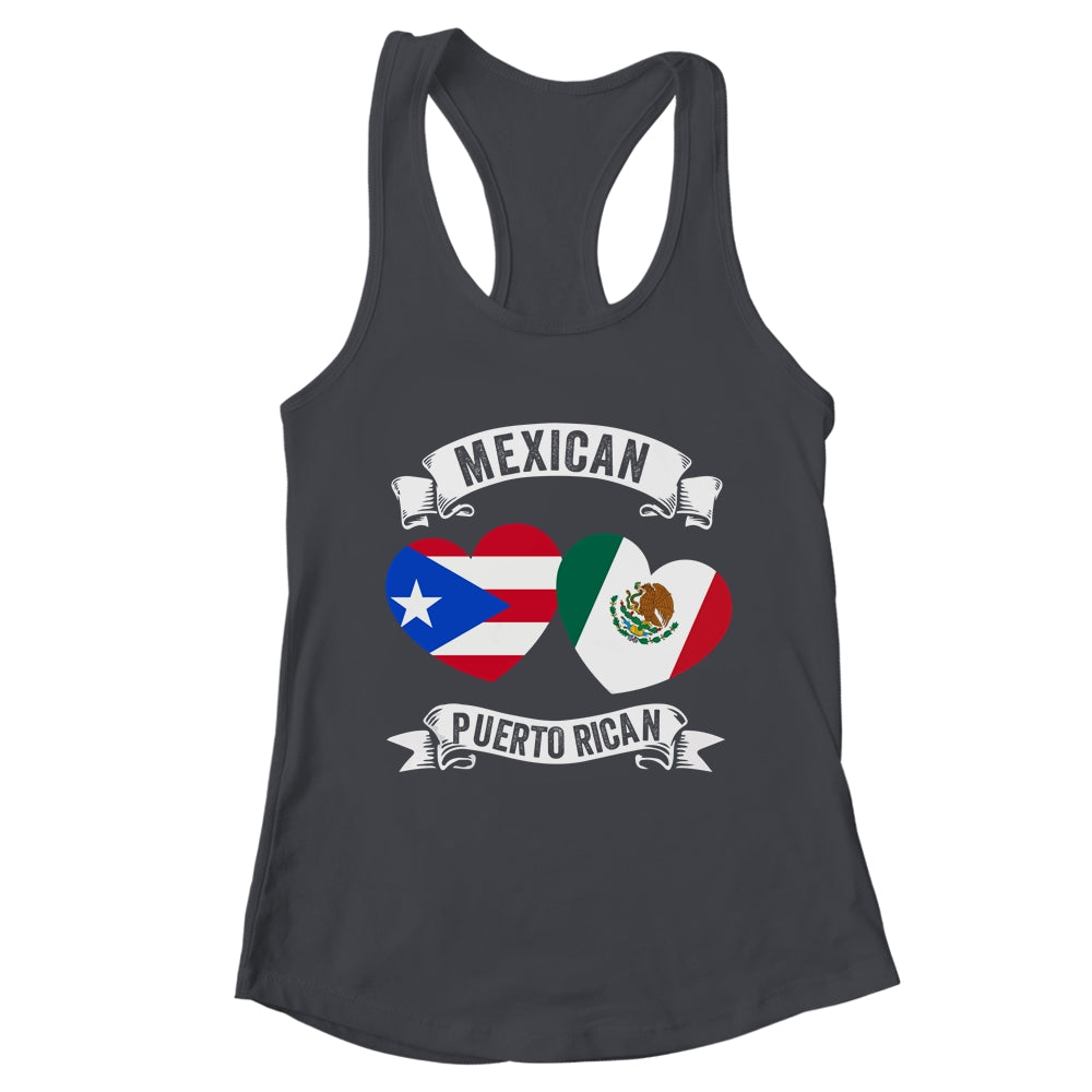 Puerto Rican Mexican Flag Mexirican Half Puerto Rico Mexico Shirt & Tank Top | teecentury