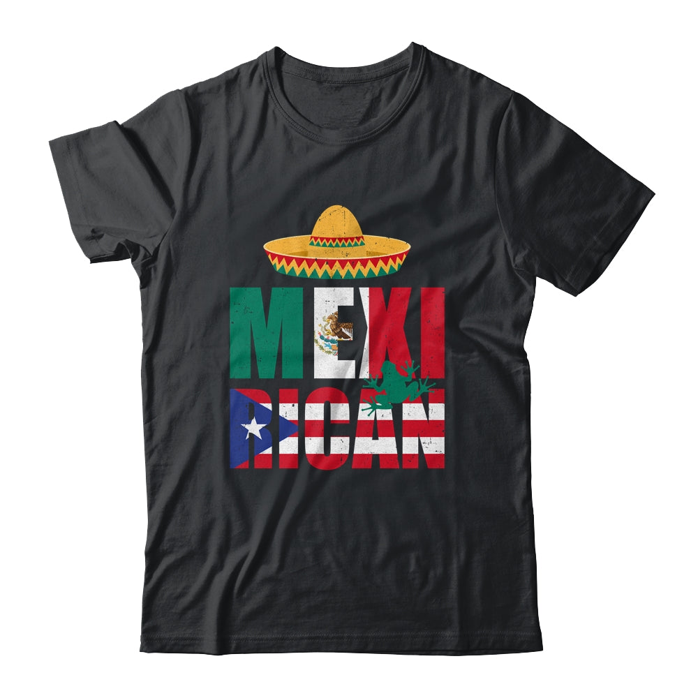 Puerto Rican Mexican Mexirican Half Puerto Rico Mexico Flag Shirt & Hoodie | teecentury