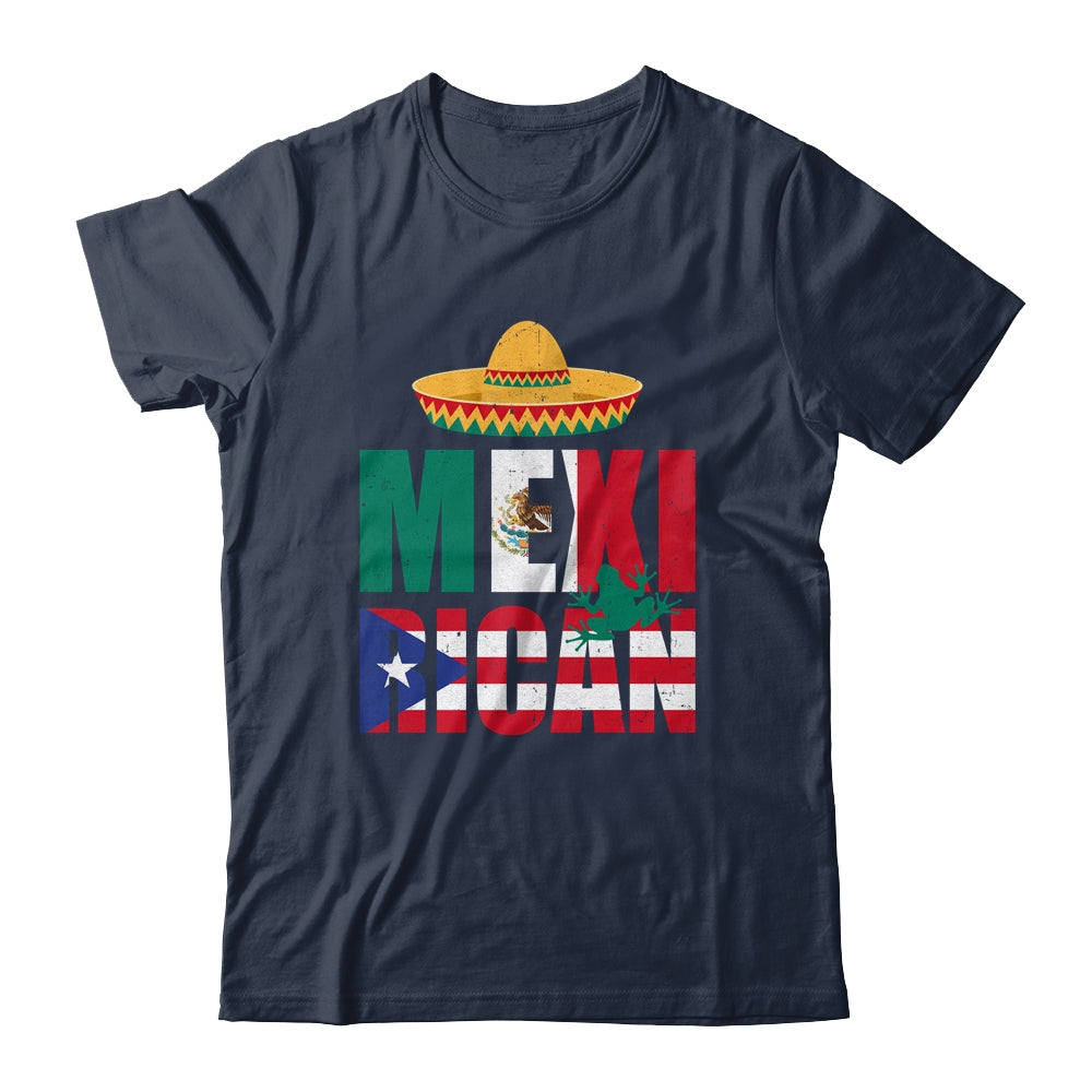 Puerto Rican Mexican Mexirican Half Puerto Rico Mexico Flag Shirt & Hoodie | teecentury