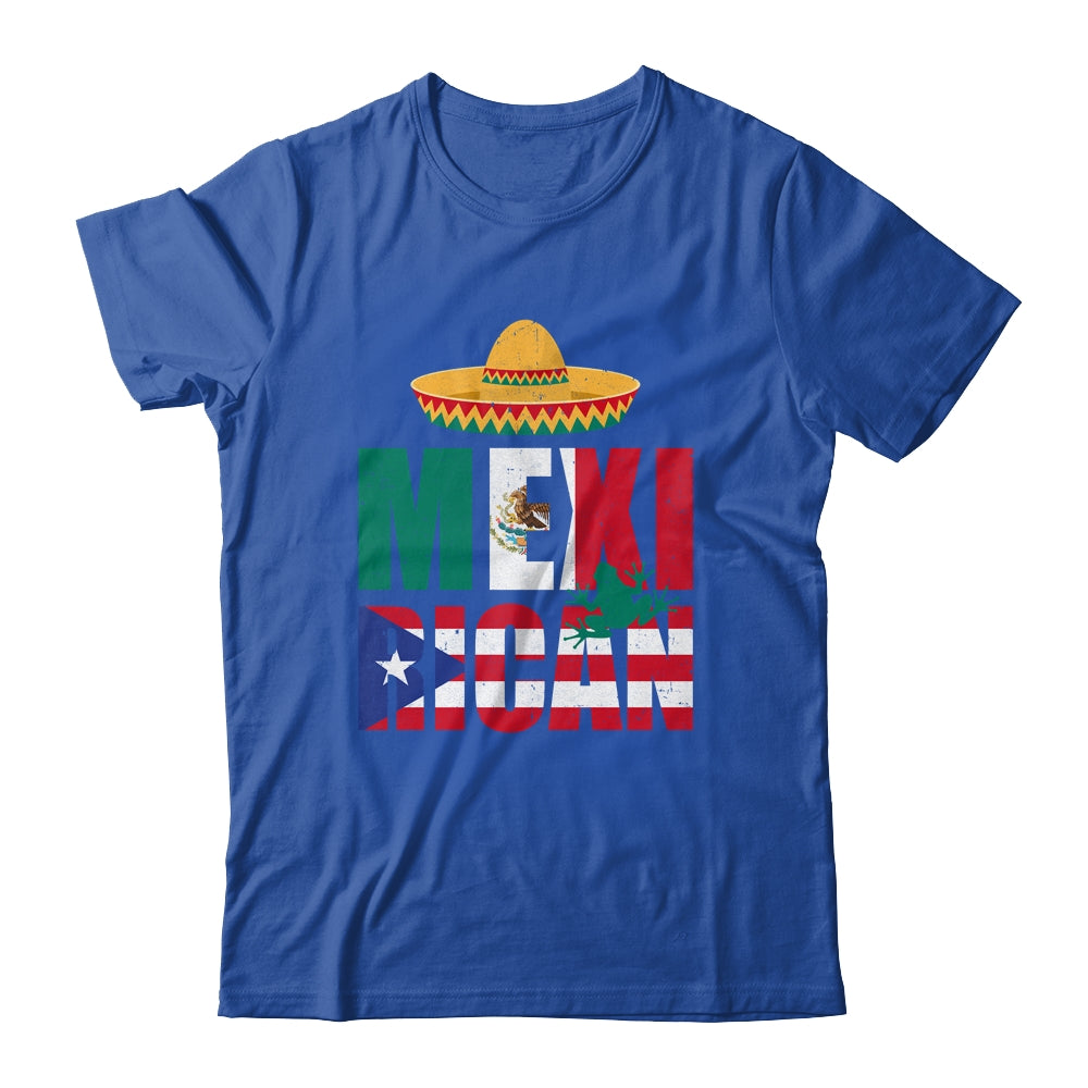 Puerto Rican Mexican Mexirican Half Puerto Rico Mexico Flag Shirt & Hoodie | teecentury