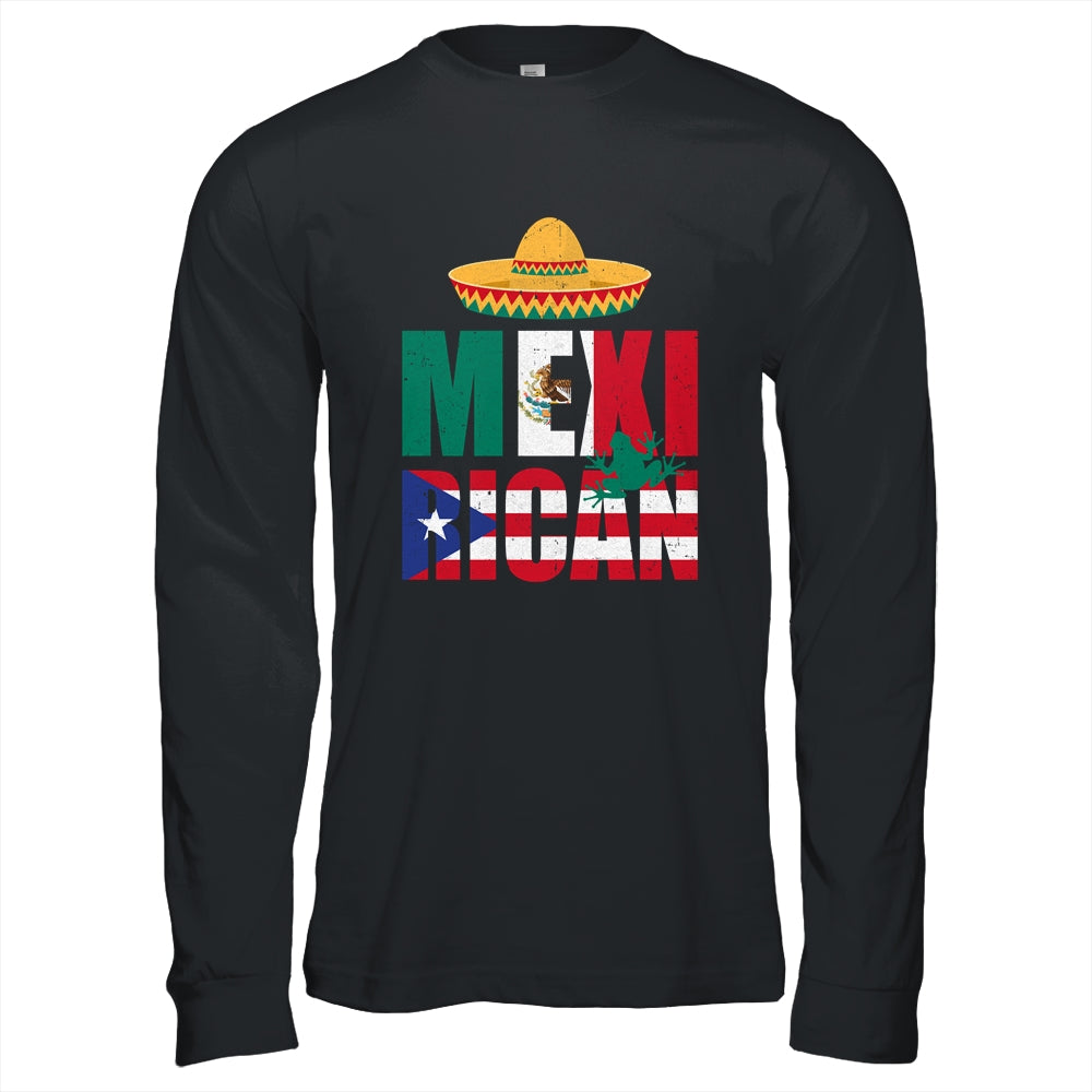 Puerto Rican Mexican Mexirican Half Puerto Rico Mexico Flag Shirt & Hoodie | teecentury