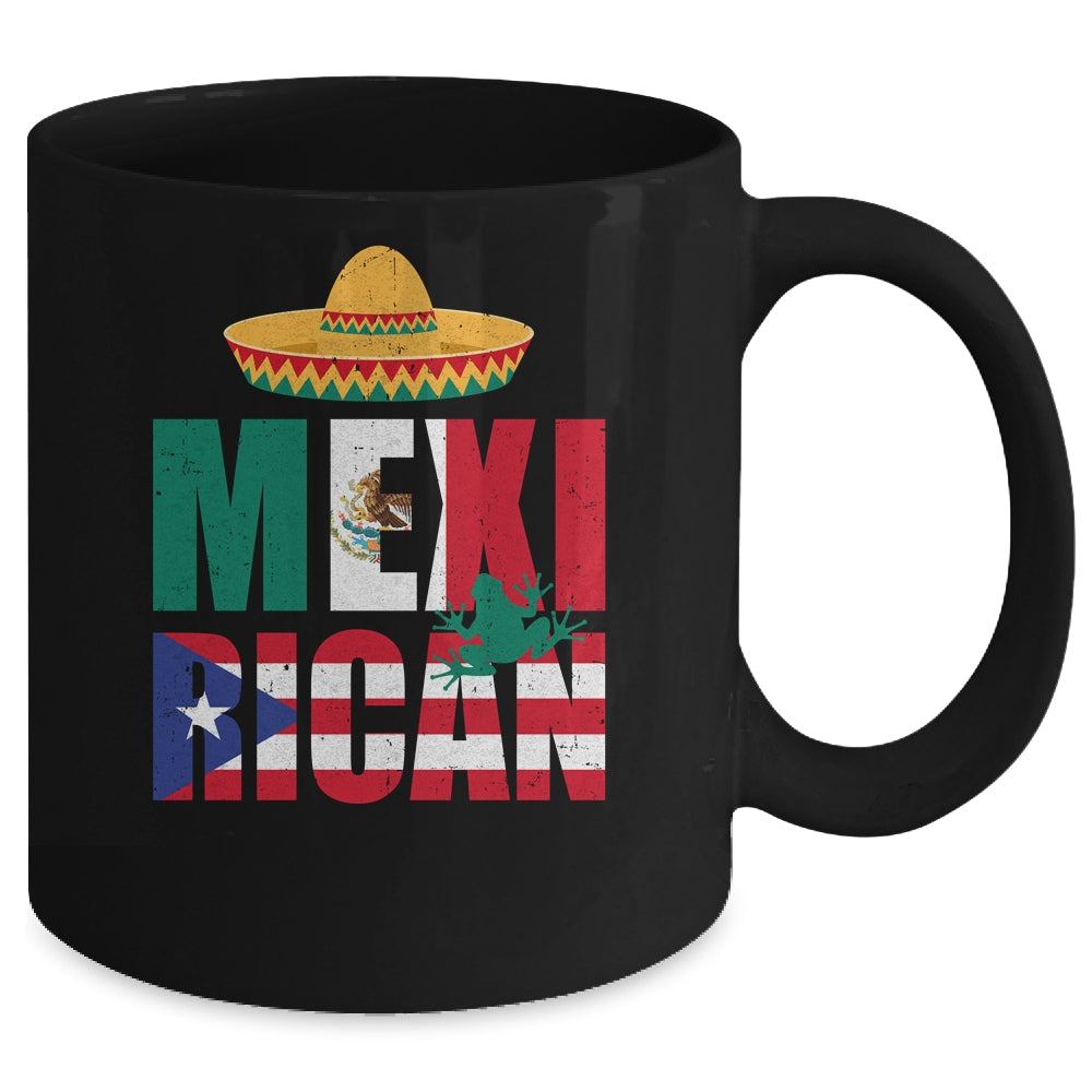 Puerto Rican Mexican Mexirican Half Puerto Rico Mexico Flag Mug | teecentury
