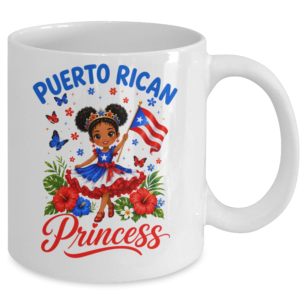 Puerto Rican Princess Puerto Rico Hispanic Heritage Kids Mug | teecentury