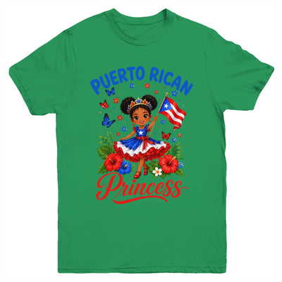 Puerto Rican Princess Puerto Rico Hispanic Heritage Kids Youth Shirt | teecentury