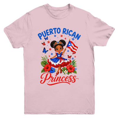 Puerto Rican Princess Puerto Rico Hispanic Heritage Kids Youth Shirt | teecentury