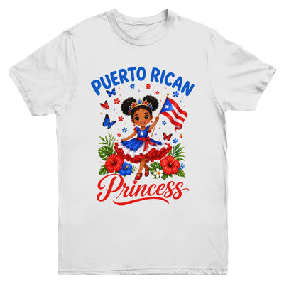 Puerto Rican Princess Puerto Rico Hispanic Heritage Kids Youth Shirt | teecentury