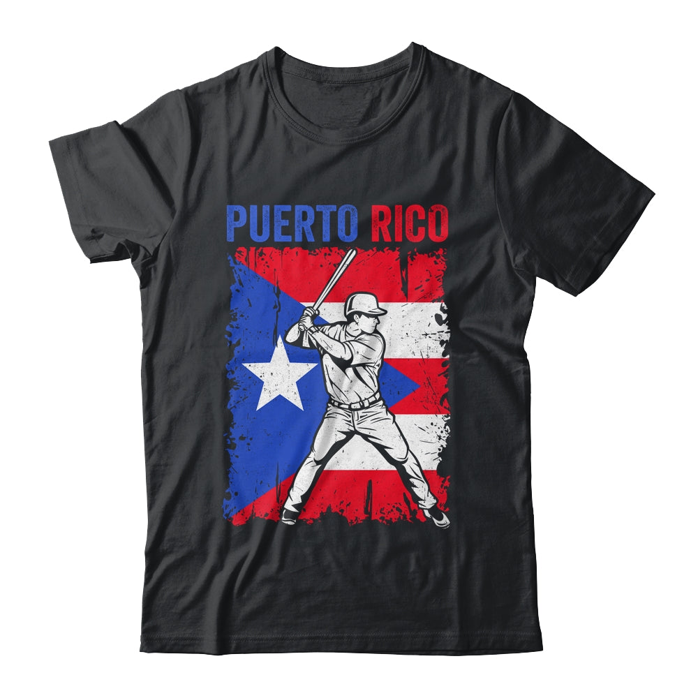 Puerto Rico Baseball Player Flag Famous Island Game Shirt & Hoodie | teecentury