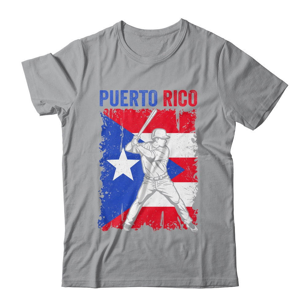 Puerto Rico Baseball Player Flag Famous Island Game Shirt & Hoodie | teecentury