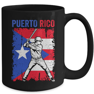 Puerto Rico Baseball Player Flag Famous Island Game Mug | teecentury