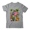 Puerto Rico Boricua Coqui Frog Taino Sun Puerto Rican Flag Shirt & Hoodie | teecentury