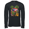 Puerto Rico Boricua Coqui Frog Taino Sun Puerto Rican Flag Shirt & Hoodie | teecentury