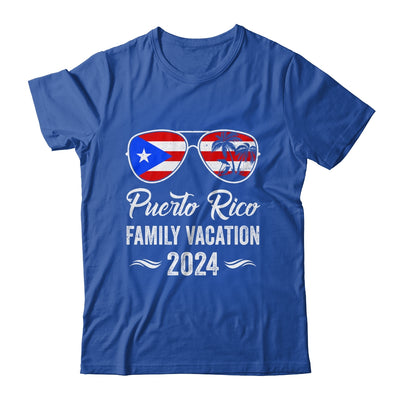 Puerto Rico Family Vacation 2024 Beach Summer Trip Glasses Shirt & Tank Top | teecentury