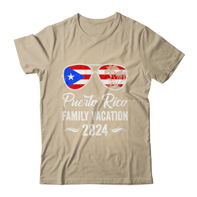 Puerto Rico Family Vacation 2024 Beach Summer Trip Glasses Shirt & Tank Top | teecentury