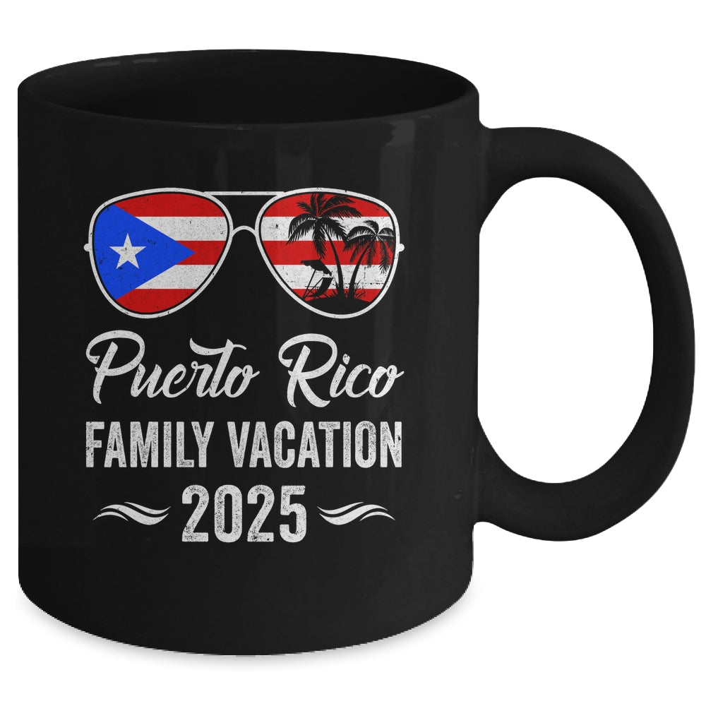 Puerto Rico Family Vacation 2025 Beach Summer Trip Glasses Mug | teecentury